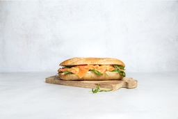 Broodje gerookte zalm met roomkaas