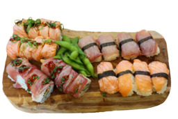 Torched sushi box 24 stuks